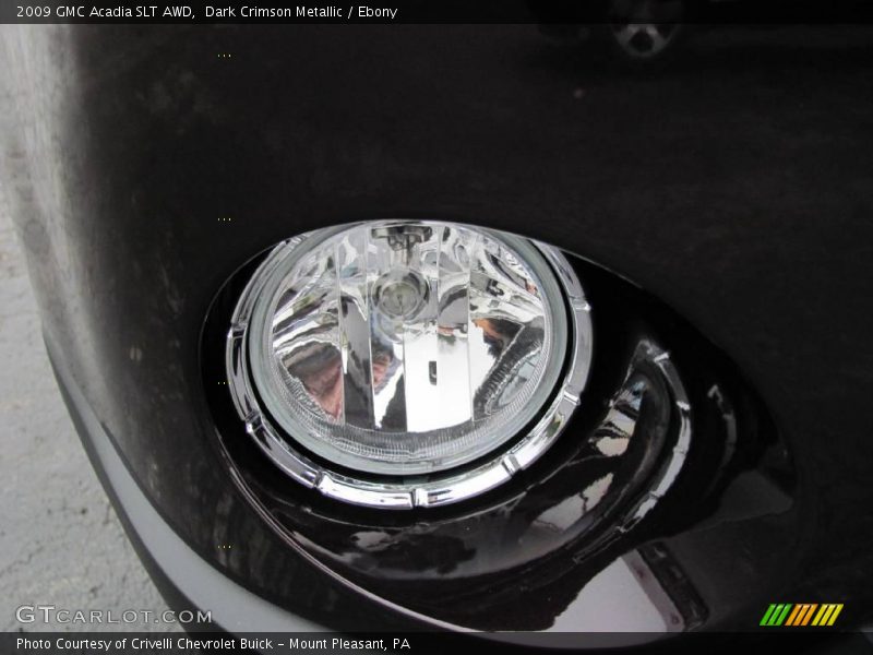 Dark Crimson Metallic / Ebony 2009 GMC Acadia SLT AWD