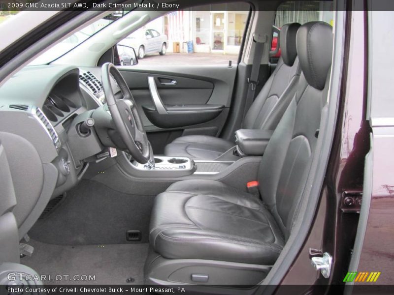 Dark Crimson Metallic / Ebony 2009 GMC Acadia SLT AWD