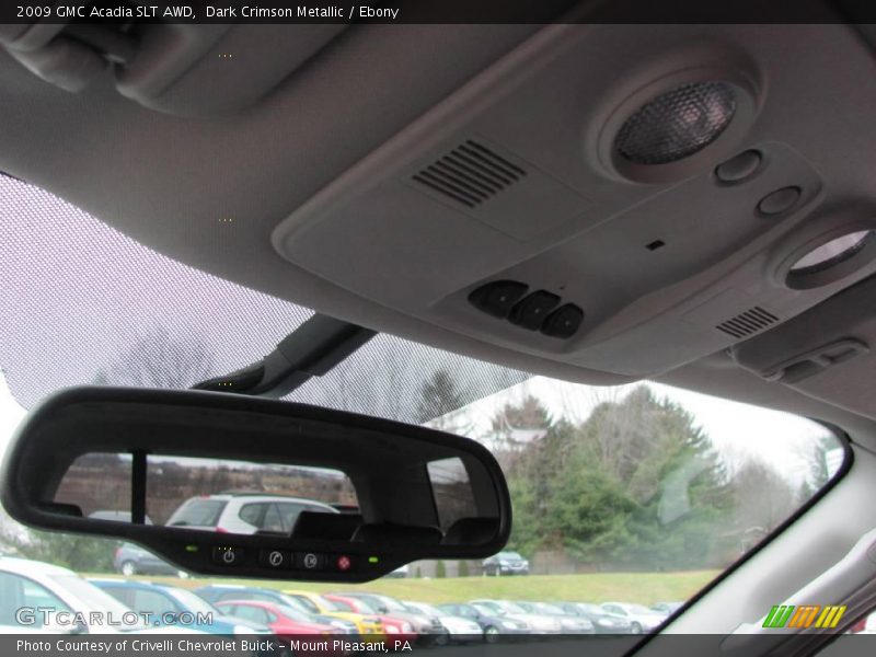 Dark Crimson Metallic / Ebony 2009 GMC Acadia SLT AWD