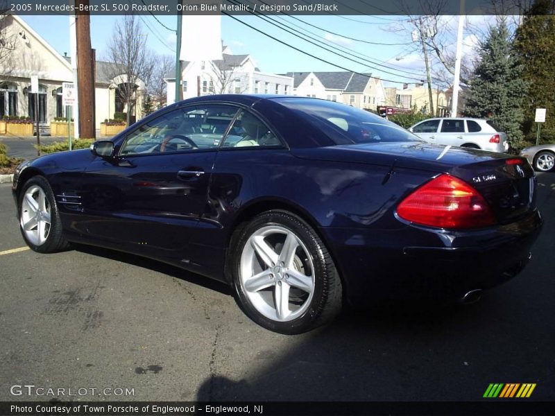 Orion Blue Metallic / designo Sand/Black 2005 Mercedes-Benz SL 500 Roadster