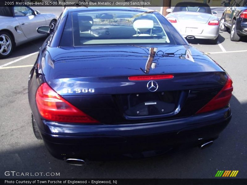 Orion Blue Metallic / designo Sand/Black 2005 Mercedes-Benz SL 500 Roadster