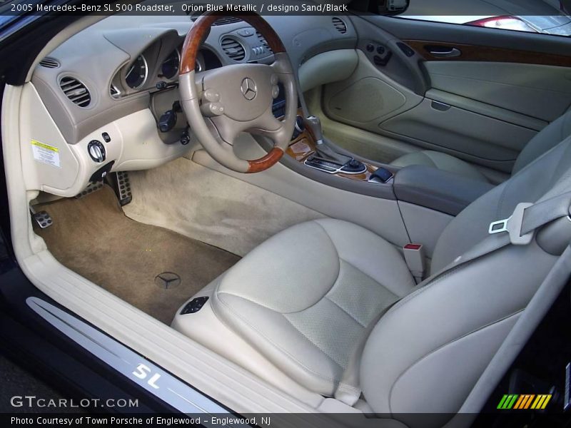 Orion Blue Metallic / designo Sand/Black 2005 Mercedes-Benz SL 500 Roadster