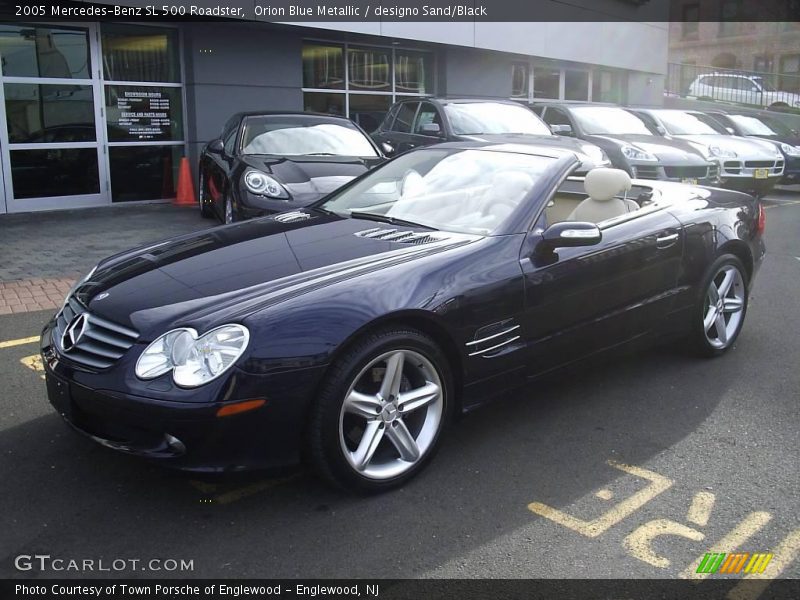 Orion Blue Metallic / designo Sand/Black 2005 Mercedes-Benz SL 500 Roadster