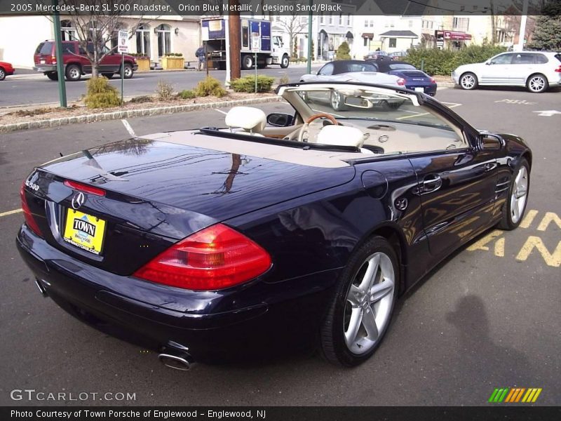 Orion Blue Metallic / designo Sand/Black 2005 Mercedes-Benz SL 500 Roadster