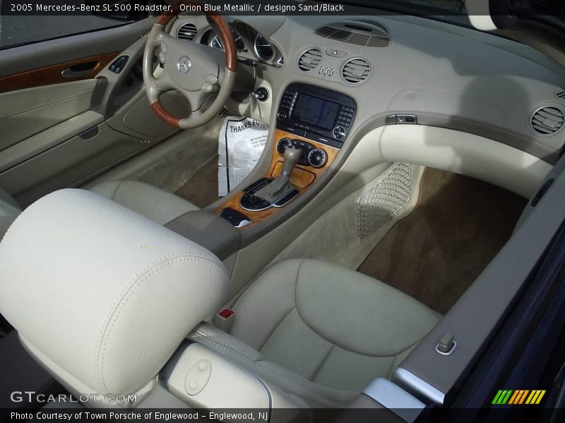 Orion Blue Metallic / designo Sand/Black 2005 Mercedes-Benz SL 500 Roadster