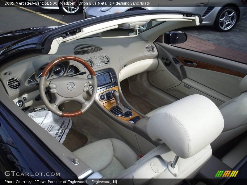 Orion Blue Metallic / designo Sand/Black 2005 Mercedes-Benz SL 500 Roadster