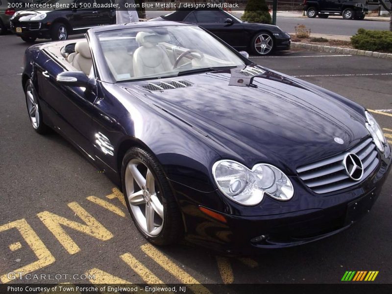 Orion Blue Metallic / designo Sand/Black 2005 Mercedes-Benz SL 500 Roadster