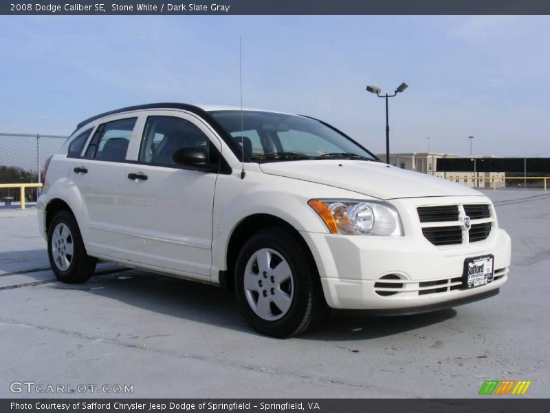 Stone White / Dark Slate Gray 2008 Dodge Caliber SE