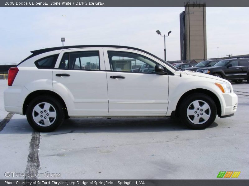 Stone White / Dark Slate Gray 2008 Dodge Caliber SE