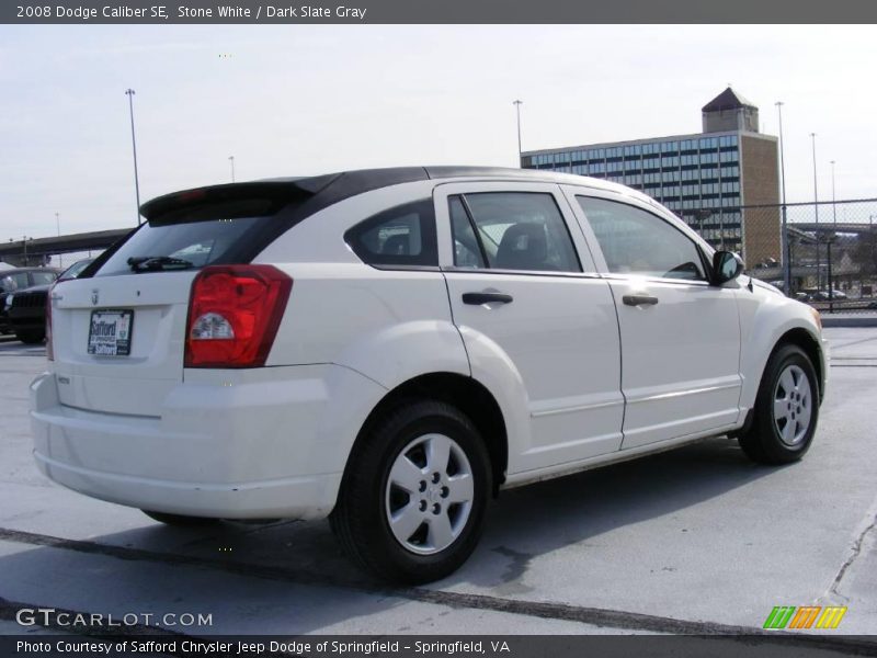 Stone White / Dark Slate Gray 2008 Dodge Caliber SE