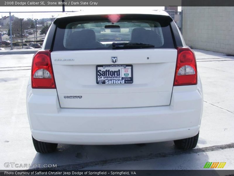 Stone White / Dark Slate Gray 2008 Dodge Caliber SE