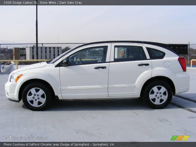 Stone White / Dark Slate Gray 2008 Dodge Caliber SE