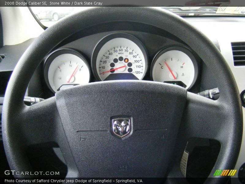 Stone White / Dark Slate Gray 2008 Dodge Caliber SE
