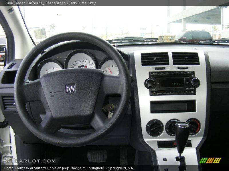 Stone White / Dark Slate Gray 2008 Dodge Caliber SE