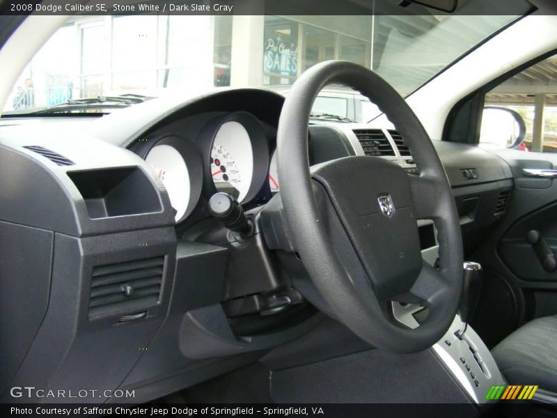 Stone White / Dark Slate Gray 2008 Dodge Caliber SE