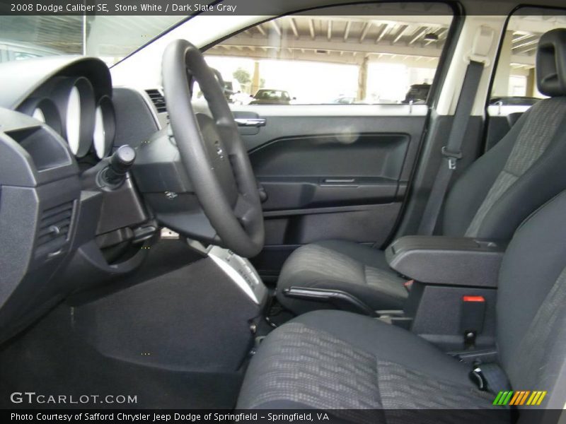 Stone White / Dark Slate Gray 2008 Dodge Caliber SE
