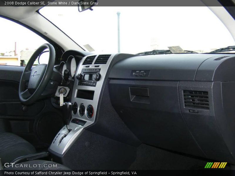 Stone White / Dark Slate Gray 2008 Dodge Caliber SE