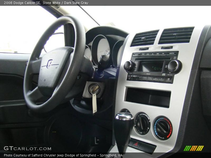 Stone White / Dark Slate Gray 2008 Dodge Caliber SE