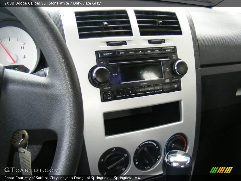 Stone White / Dark Slate Gray 2008 Dodge Caliber SE