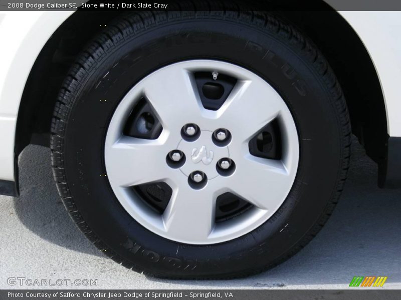 Stone White / Dark Slate Gray 2008 Dodge Caliber SE