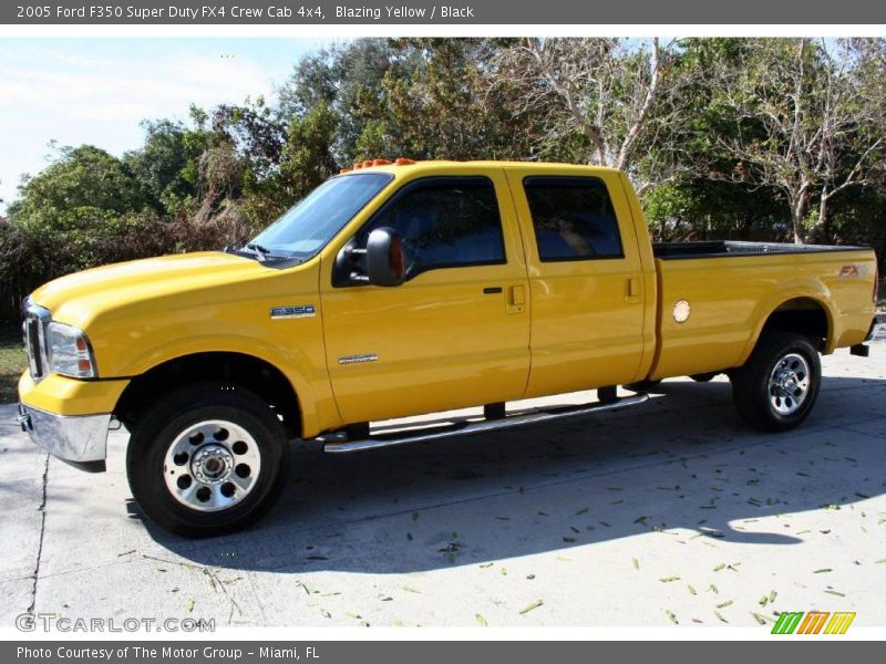 Blazing Yellow / Black 2005 Ford F350 Super Duty FX4 Crew Cab 4x4