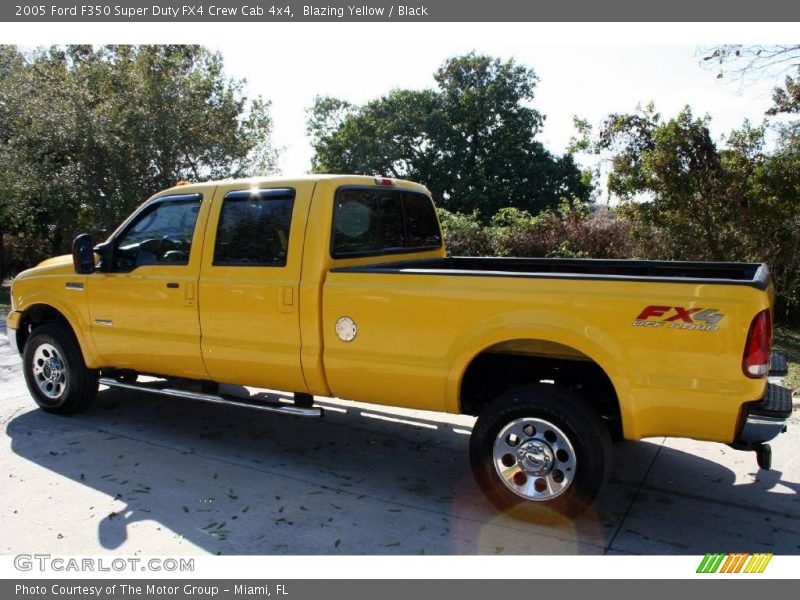 Blazing Yellow / Black 2005 Ford F350 Super Duty FX4 Crew Cab 4x4