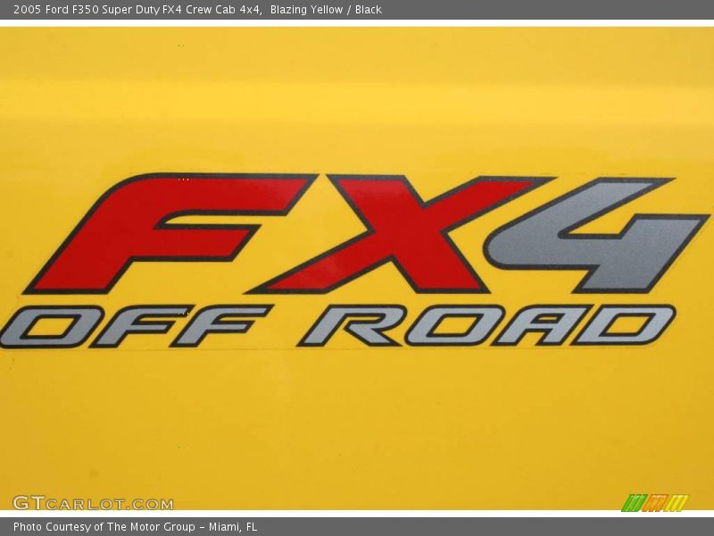 Blazing Yellow / Black 2005 Ford F350 Super Duty FX4 Crew Cab 4x4