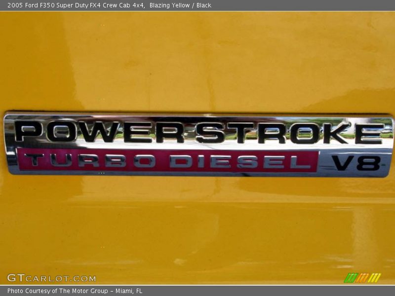 Blazing Yellow / Black 2005 Ford F350 Super Duty FX4 Crew Cab 4x4