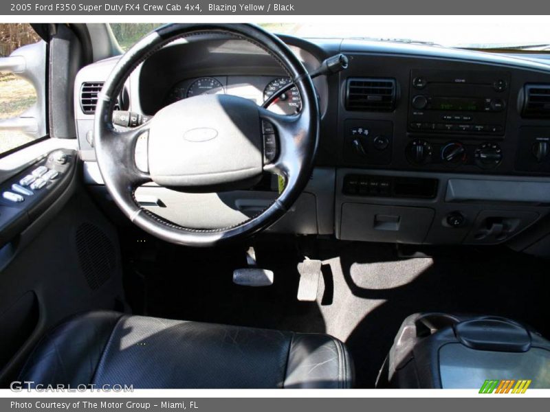 Blazing Yellow / Black 2005 Ford F350 Super Duty FX4 Crew Cab 4x4