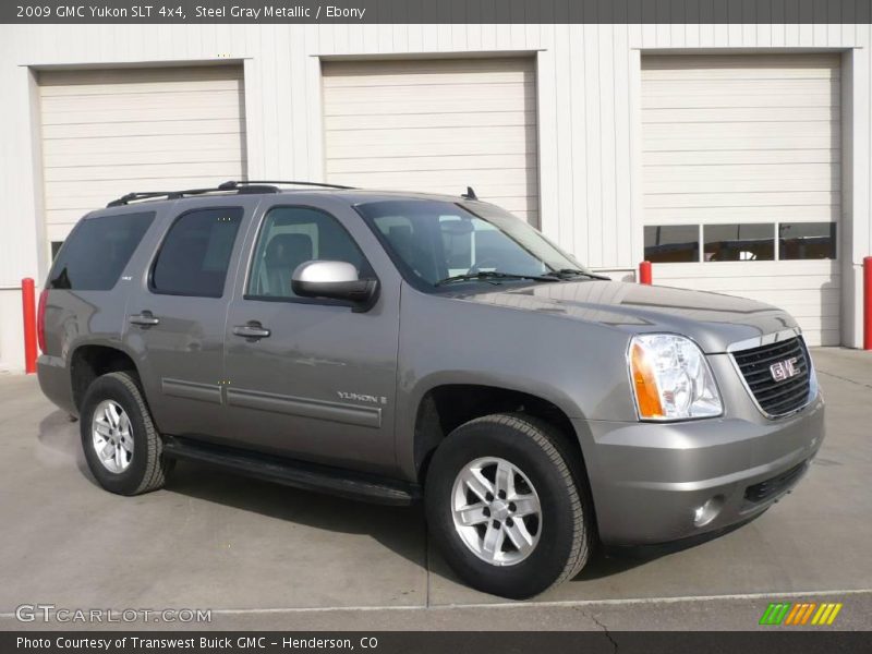 Steel Gray Metallic / Ebony 2009 GMC Yukon SLT 4x4