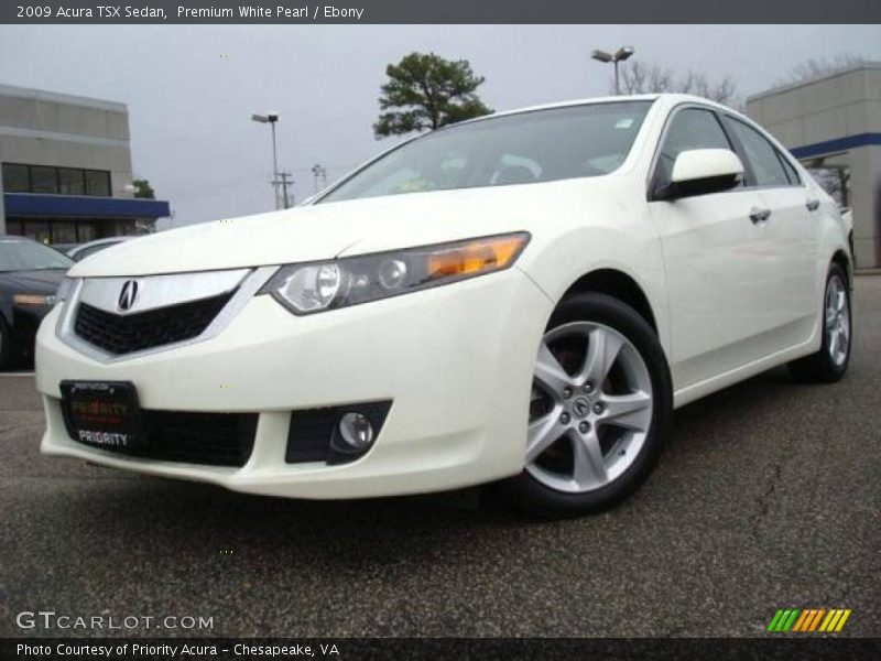 Premium White Pearl / Ebony 2009 Acura TSX Sedan