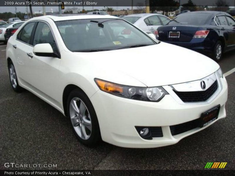 Premium White Pearl / Ebony 2009 Acura TSX Sedan