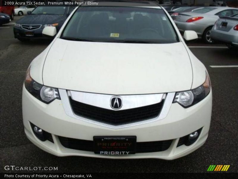Premium White Pearl / Ebony 2009 Acura TSX Sedan