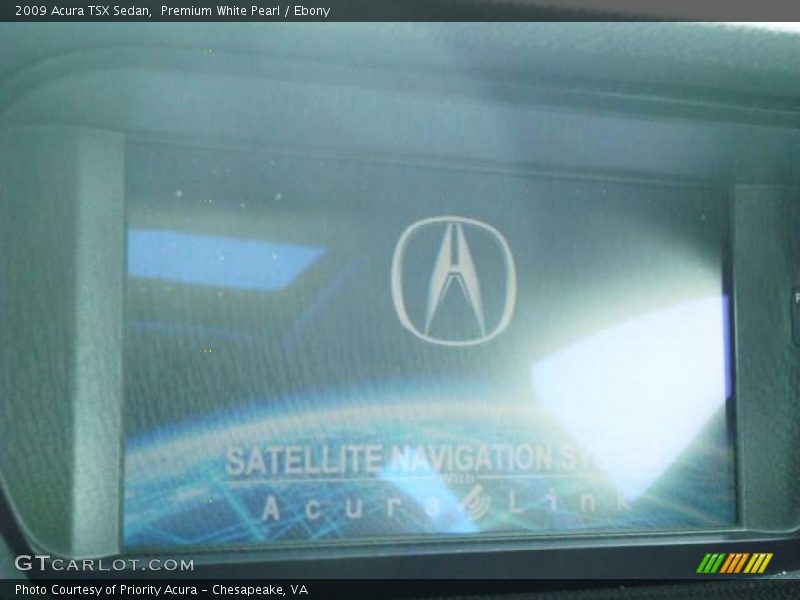 Premium White Pearl / Ebony 2009 Acura TSX Sedan