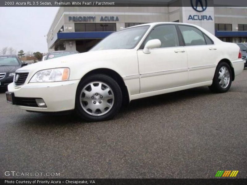 Premium White Pearl / Parchment 2003 Acura RL 3.5 Sedan