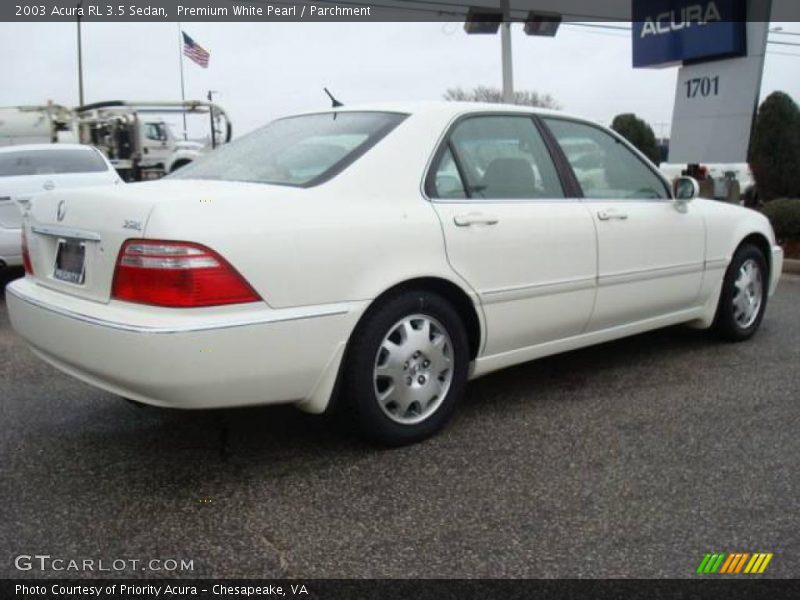 Premium White Pearl / Parchment 2003 Acura RL 3.5 Sedan