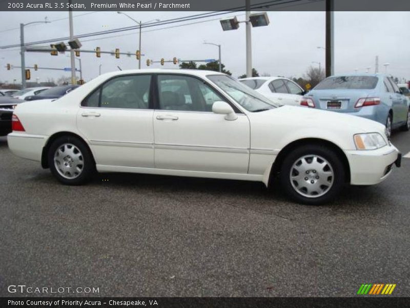 Premium White Pearl / Parchment 2003 Acura RL 3.5 Sedan