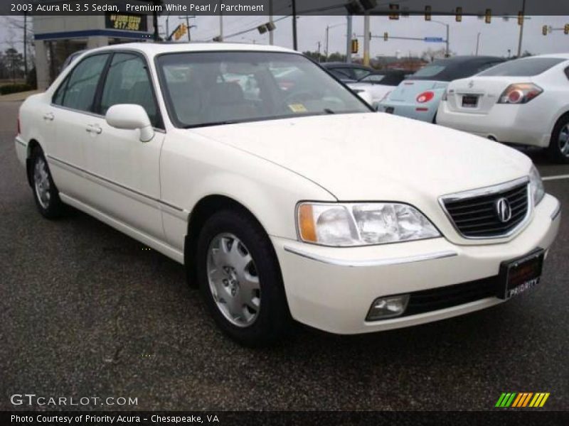 Premium White Pearl / Parchment 2003 Acura RL 3.5 Sedan