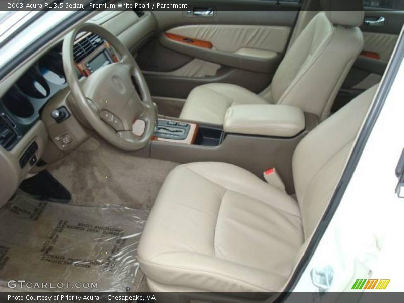 Premium White Pearl / Parchment 2003 Acura RL 3.5 Sedan