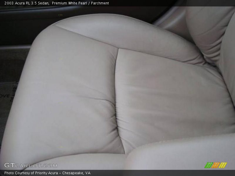 Premium White Pearl / Parchment 2003 Acura RL 3.5 Sedan