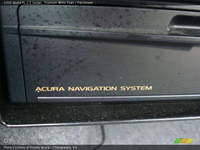 Premium White Pearl / Parchment 2003 Acura RL 3.5 Sedan