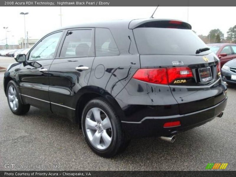 Nighthawk Black Pearl / Ebony 2008 Acura RDX Technology