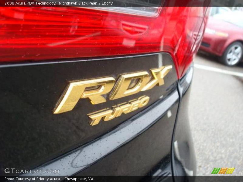Nighthawk Black Pearl / Ebony 2008 Acura RDX Technology