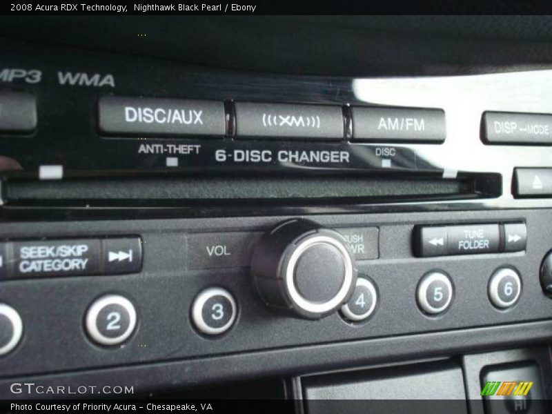 Nighthawk Black Pearl / Ebony 2008 Acura RDX Technology