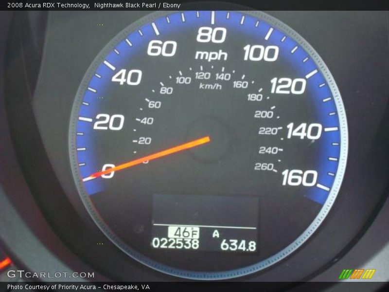 Nighthawk Black Pearl / Ebony 2008 Acura RDX Technology