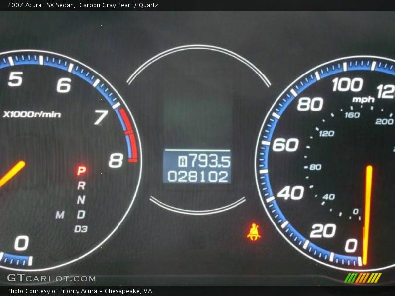 Carbon Gray Pearl / Quartz 2007 Acura TSX Sedan