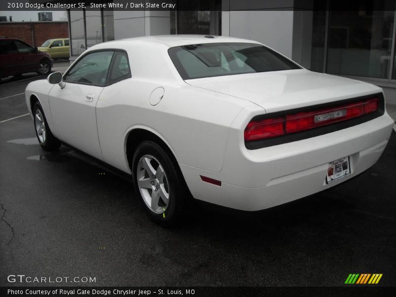 Stone White / Dark Slate Gray 2010 Dodge Challenger SE