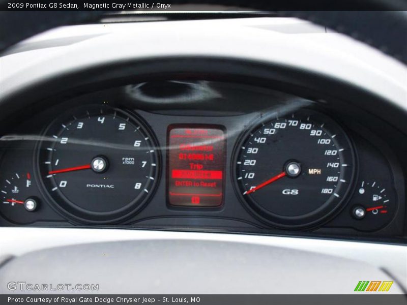 Magnetic Gray Metallic / Onyx 2009 Pontiac G8 Sedan