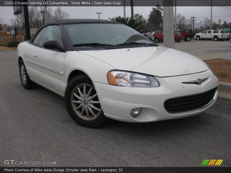 Stone White / Dark Slate Gray 2002 Chrysler Sebring LXi Convertible