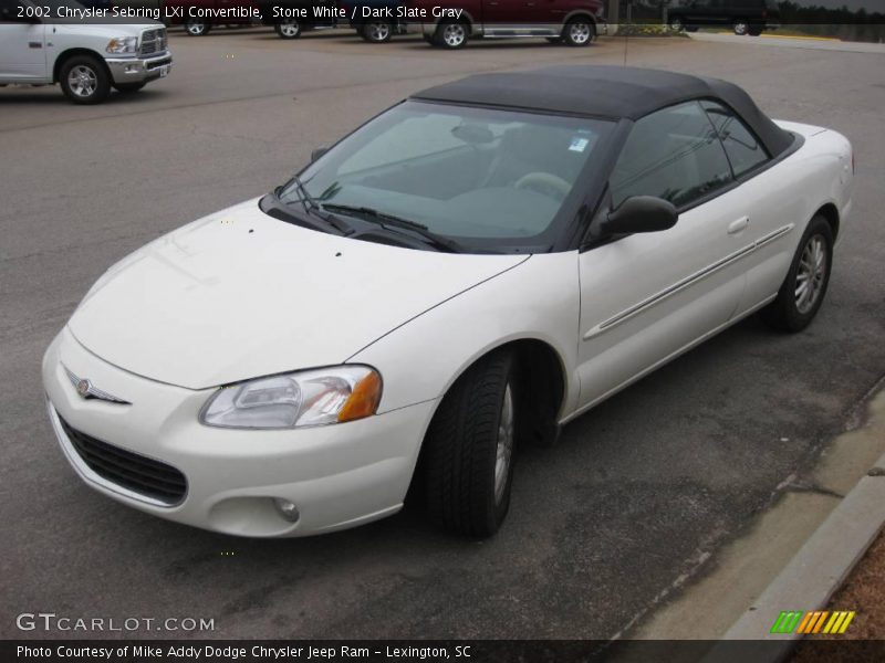 Stone White / Dark Slate Gray 2002 Chrysler Sebring LXi Convertible